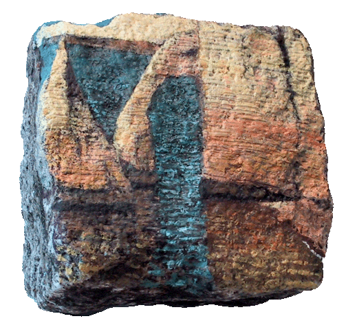 falaise d'Etretat peinture sur pavé de Paris