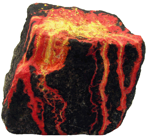 volcan art paris contemporain pavé peinture