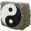 ying and yang symbole logo