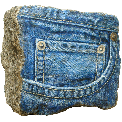 blue jeans poche gousset denim trompe l'oeil