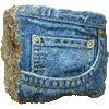 blue jeans poche gousset