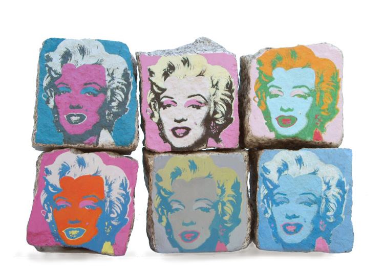 warhol Marilyn rock art paris