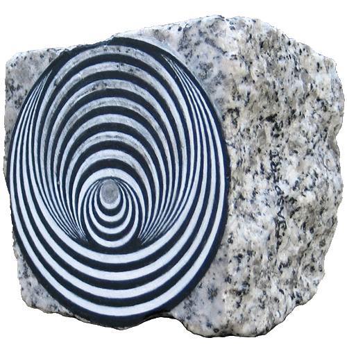 vertigo label vinyle logo op art