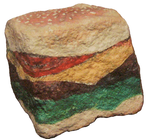 Art contemporain peinture hamburger